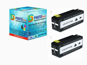 HP 711XL Siyah CZ133A   Designjet T120 / T520 Muadil Kartuş 2'li Paket 2000 Sayfa