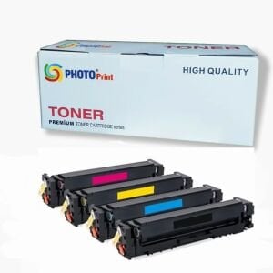 Photo Print Canon I-Sensys MF641CW CRG054 CMYK 4 Renk Muadil Toner Seti