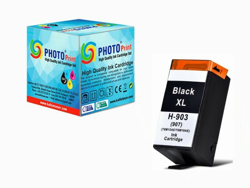 Photo Print Hp Officejet Pro 6970 T6M07AE 903XL Kırmızı Yüksek Kapasiteli Muadil Kartuş 825 Sayfa