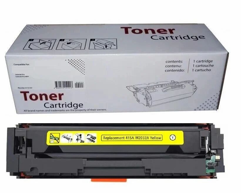 HP 415A W2032A M454DN Uyumlu CHİPLİ Sarı İthal Muadil Toner