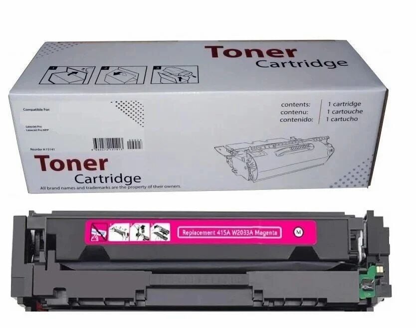 HP 415A W2033A M454DN Uyumlu CHİPLİ Kırmızı İthal Muadil Toner