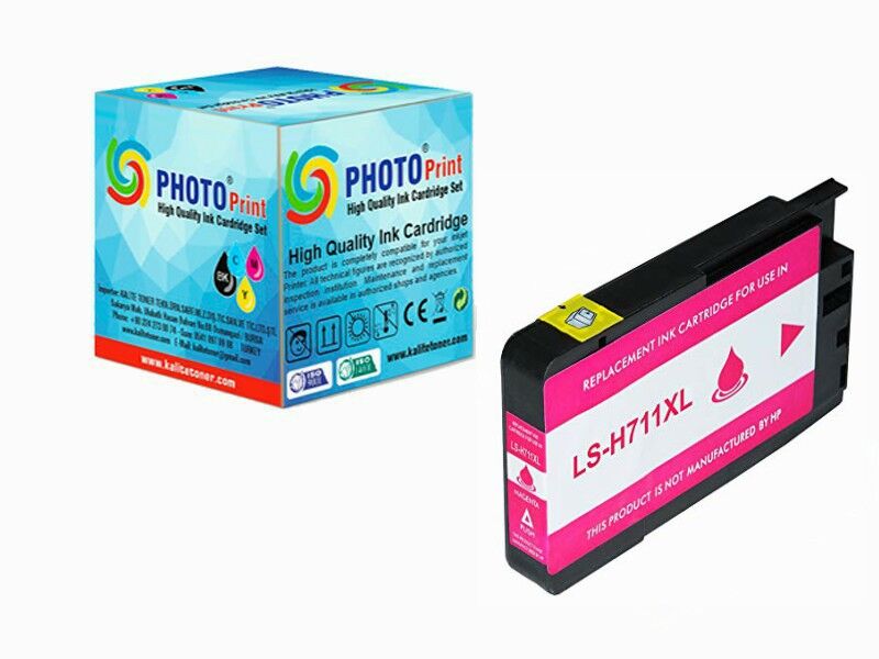 HP  711XL Kırmızı CZ131A HP Designjet T120 / T520 Muadil Kartuş 1.000 Sayfa