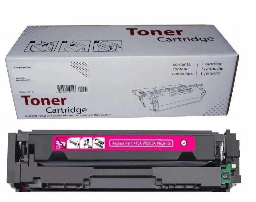 ﻿Hp Color LaserJet Enterprise MFP M480f Yazıcı 415A CHİPSİZ Kırmızı Muadil Toner  2100 Sayfa