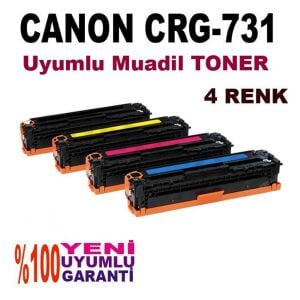 Canon I-Sensys MF623CN CRG-731 4 Renk Muadil Toner Seti