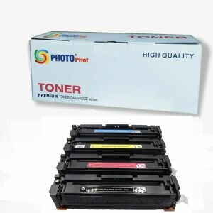 Photo Print Hp 415A Çipli (W2030A-W2031A-W2032A-W2033A) Mfp M479FDN Yazıcı 4 Renk Muadil Toner Takım 2400 Sayfa