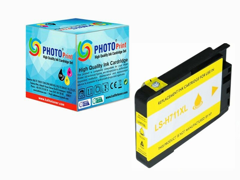 HP 711XL Sarı CZ132A HP Designjet T120 / T520 Muadil Kartuş 1.000 Sayfa