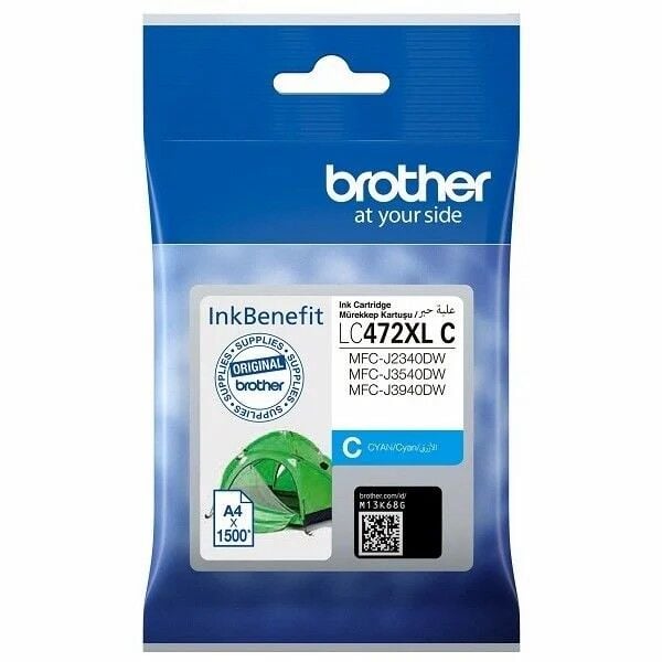 Brother MFC-J3540DW LC472XL C Mavi Yüksek Kapasite Orijinal  Kartuş  1500 Sayfa