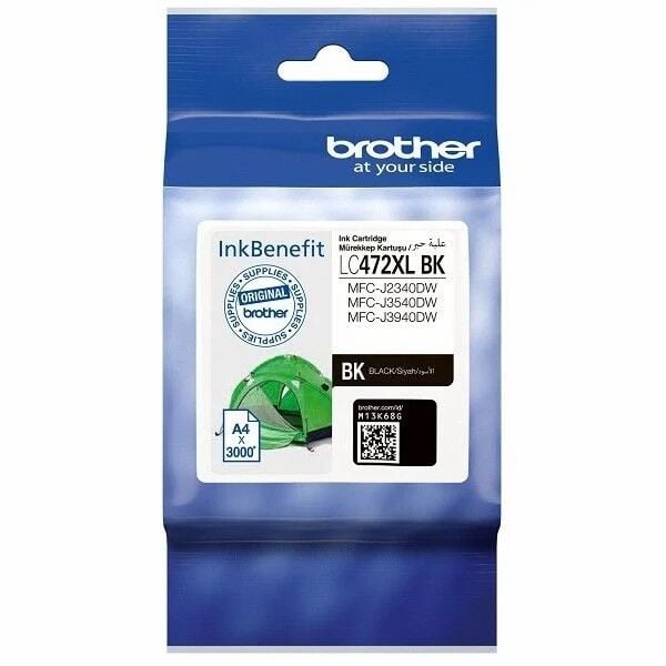 Brother MFC-J2340DW LC472XL BK Siyah Yüksek Kapasite Orijinal  Kartuş  3000 Sayfa