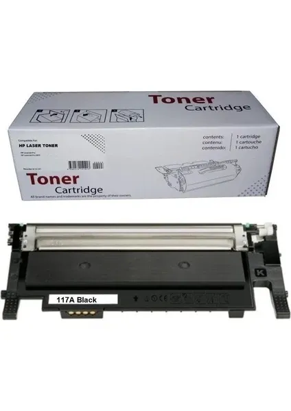 HP 150A Yazıcı Hp 117A / W2070A Siyah Ithal Toner 1000 Sayfa Renkli CHİPLİ