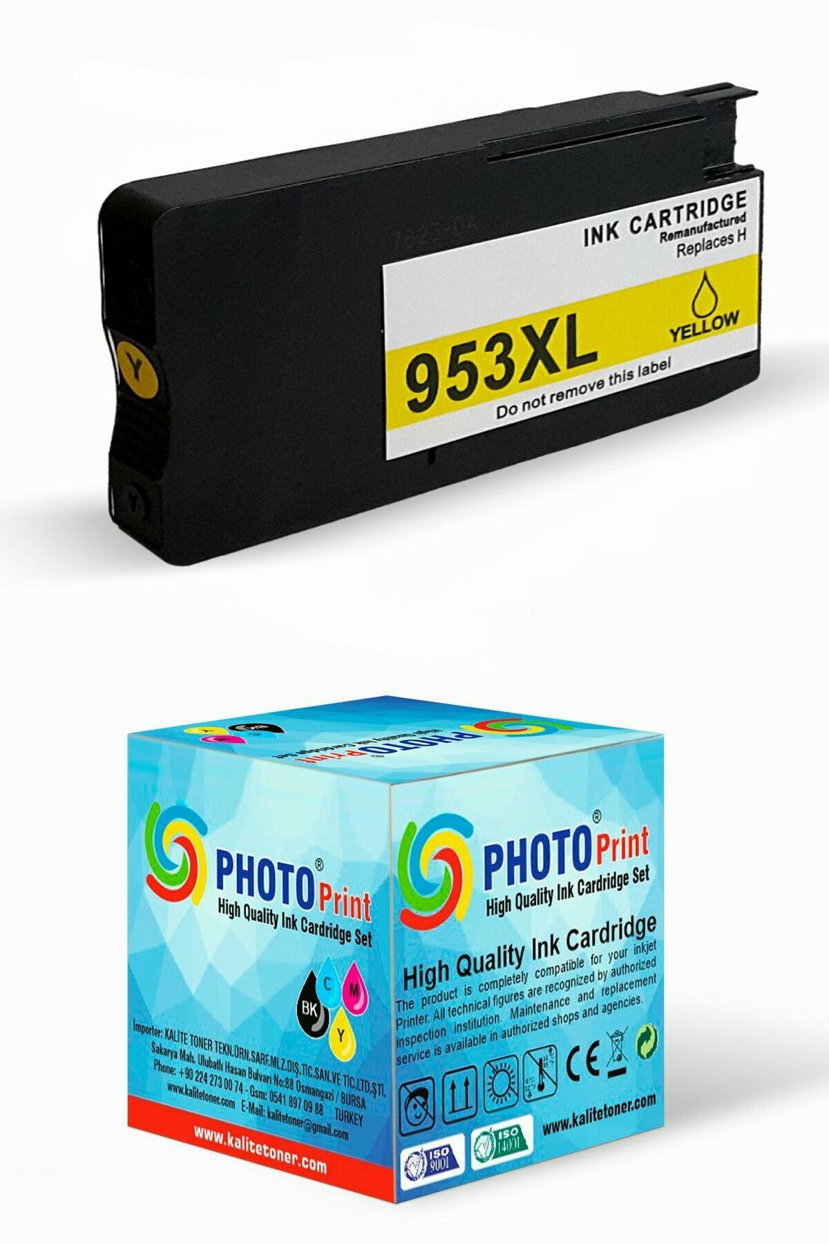 Hp 953XL Sarı 8210/8710/8715/8720/8725/8730/7740 Muadil Kartuş