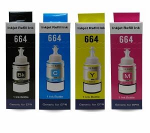 Epson T664 / T6641 Uyumlu 4 Renk Kaliteli Mürekkep Seti 4 x 70 ml