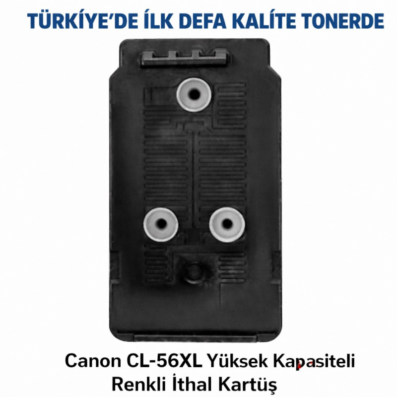 Canon Pixma E404 / CL-56XL Renkli Yüksek Kapasite Tıpalı İthal Muadil Dolabilen Kartuş 