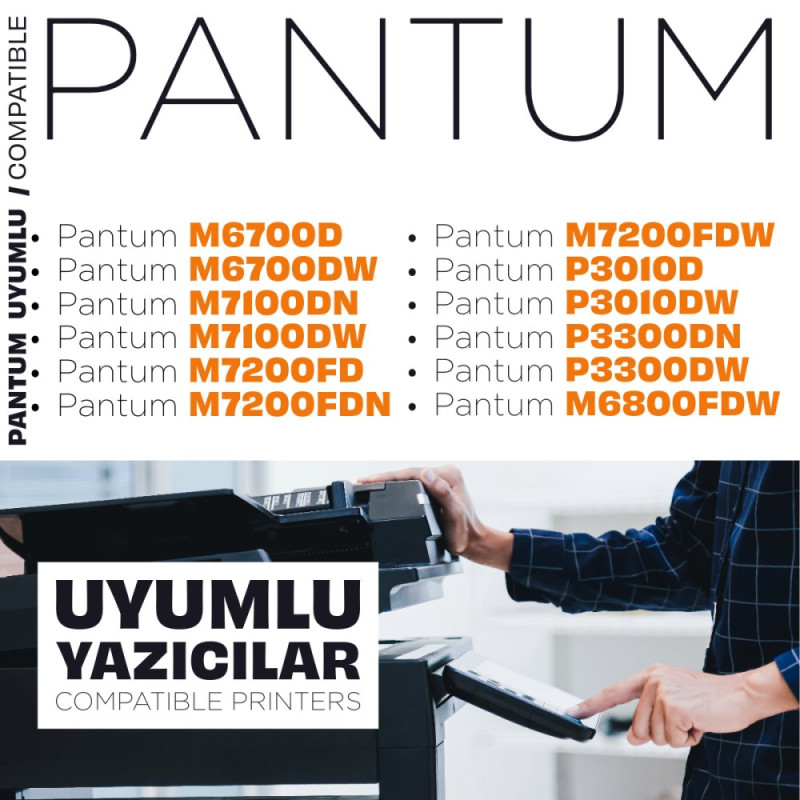 Pantum M7100dn DL-410 Muadil Drum Ünitesi- 12.000 Sayfa