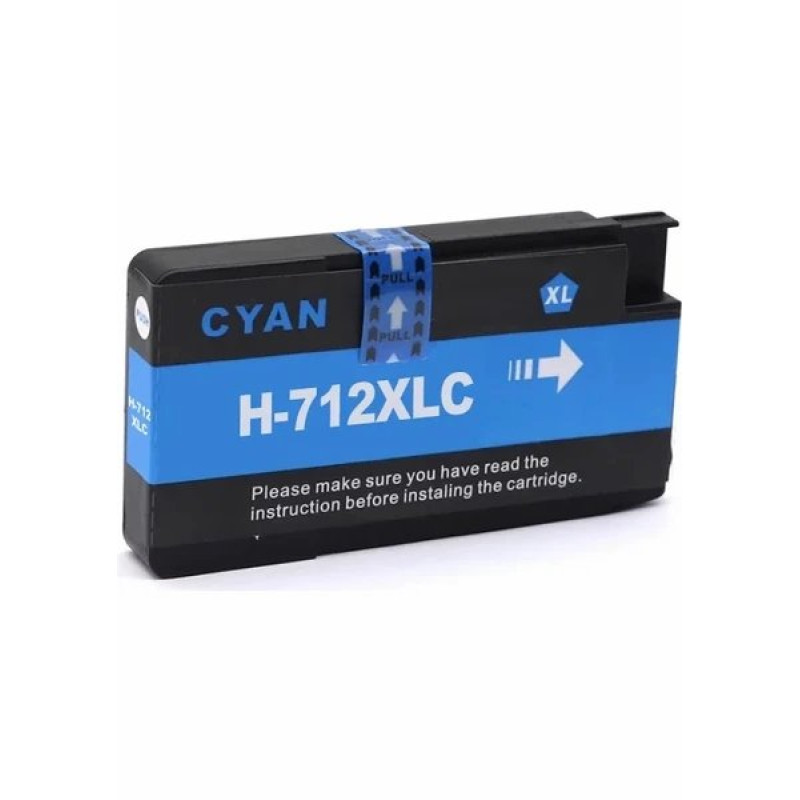 HP 712 Mavi İthal Muadil Kartuş / 800 Sayfa