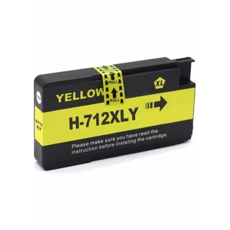 Hp DesignJet T230 24-in Printer 712 Sarı İthal Muadil Kartuş / 800 Sayfa