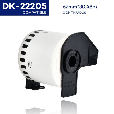 Brother QL-500A DK-22205 62MM Sürekli Form Termal Etiket, 30 Metre (Muadil)