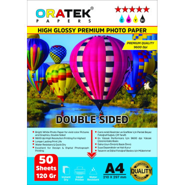 Epson T664/6641 ET2550 Fotoğraf Kağıdı A4 Premium Parlak 120 gr 50 Adet