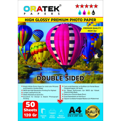 Epson 112 L6490 Fotoğraf Kağıdı A4 Premium Parlak Çift Taraflı 120 gr 50 Adet