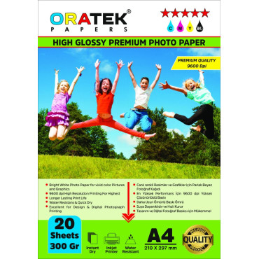 Epson Pro ET-5850 Fotoğraf Kağıdı A4 Premium Parlak 300 gr.20 Adet