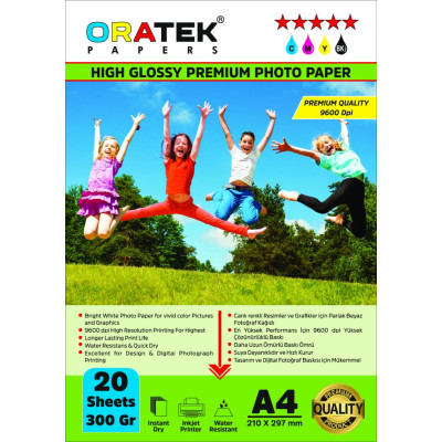Epson ET-16600 Fotoğraf Kağıdı A4 Premium Parlak 300 gr.20 Adet