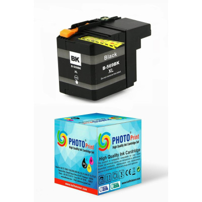 Brother LC-569XL Siyah MFC-J2310 /MFC-J2510 / MFC-J3520 / MFC-J3720 Yüksek Kapasite  Muadil Kartuş