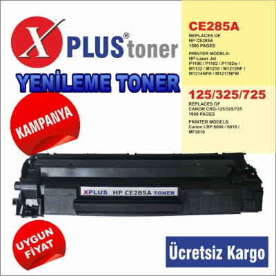 HP CE285A 85A DOLUM Muadil TONER 1102/1132/1212/6030/6020