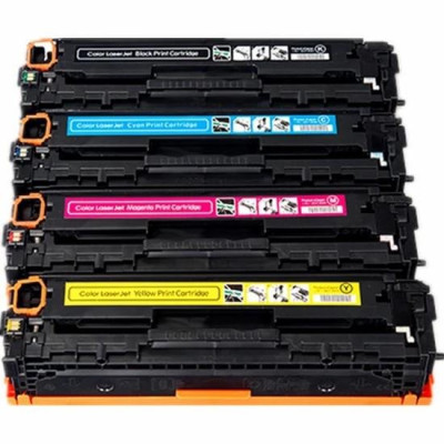 Photo Print Hp Color Laserjet Pro Mfp CM1415FN 4 Renk Renkli Toner Muadil Yazıcı Kartuş 4 Lü Ekonomik Paket CE320A-CE323A