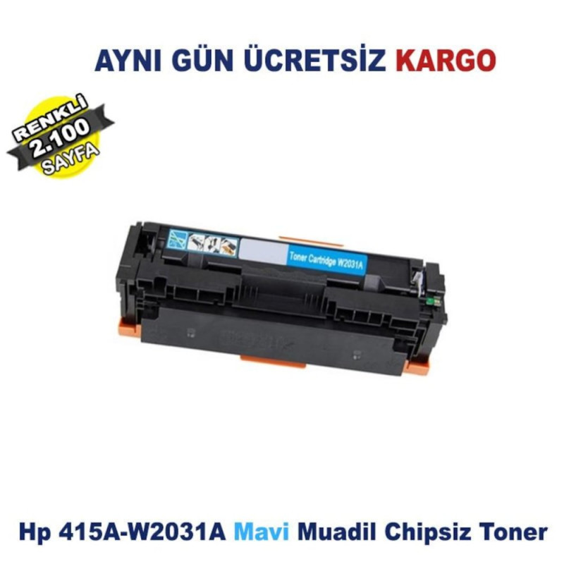 Hp W1A79A|Hp W1A80A|Hp W1A78A|415A 1 SET Çipsiz Muadil Toner