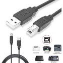 Canon İ-Sensys LBP-6000B 1.5 Metre Yazıcı Kablosu - USB A To B Printer Cable | Tüm Markalara Uyumludur. 1.5mt