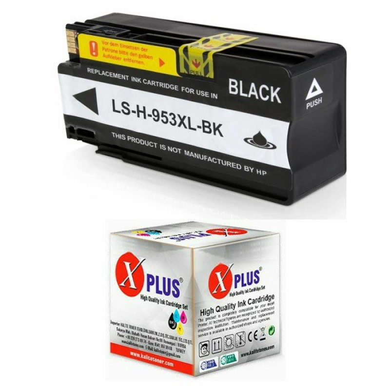 Xplus 953XL L0S70AE 7720 Uyumlu Siyah Muadil Kartuş 2.500 Sayfa