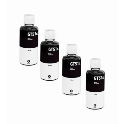 HP GT51xL-GT52 Deskjet Siyah Dörtlü (4 Adet)  Ink Bottle GT5810-5811-5812-5820-5821-5822