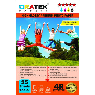 Epson T664/6641 ET2600 Evertday Premium Parlak 10x15cm Fotoğraf kağıdı 260 gr. 25 Adet