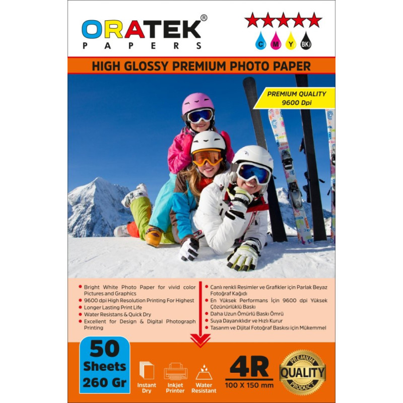 Canon Maxify GX5050 Evertday Premium Parlak 10x15cm Fotoğraf kağıdı 260 gr. 50 Adet