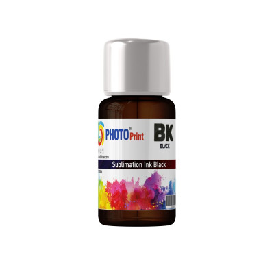 Photo Print Epson L800 Uyumlu BK Siyah Renk 100 ML Sublimasyon Transfer Baskı Mürekkep