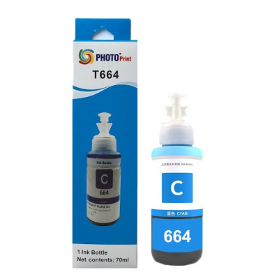 Epson 664 T6642 L1300 Uyumlu Mavi İthal Muadil Mürekkep 70 ML