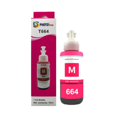 Epson ECOPRINT ET14000  664 T6643 Uyumlu Kırmızı Muadil Mürekkep 70 ML