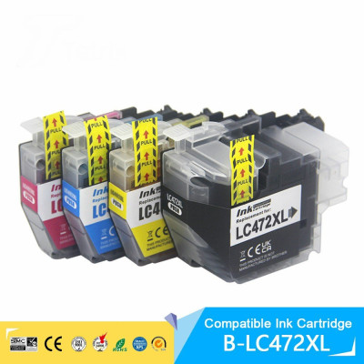 Brother LC472XL 4 Renk Muadil Kartuş Seti  Siyah 3000 Sayfa Renkliler 1500 Sayfa