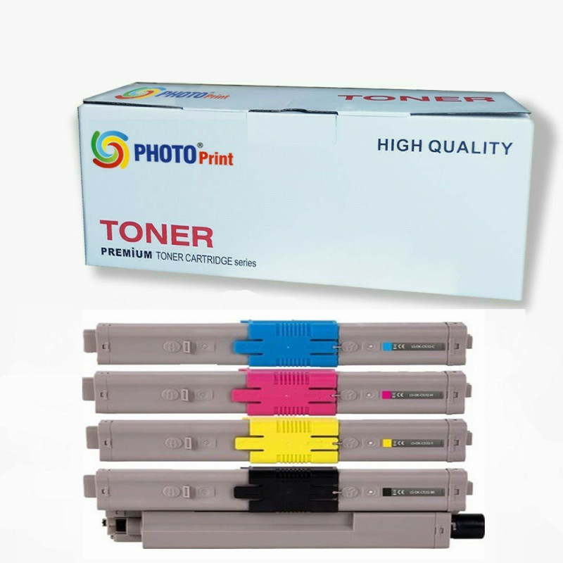 OKI C332dnw 4 Renk İthal Muadil Toner Seti 3.500 Syf Renkli