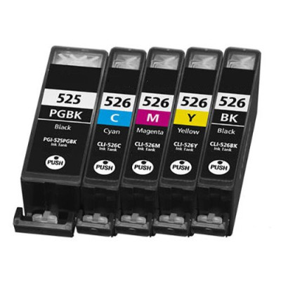 Oratek Canon Pixma MG6250 PGI-525XL / CLI-526XL Kartuş Set 5 Renk Takım Muadil Yüksek Kapasite  500 sayfa