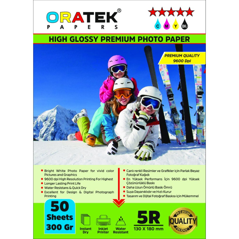 Epson 103 L3156 Evertday  Premium Parlak 13x18cm Fotoğraf kağıdı 300 gr. 50 Adet