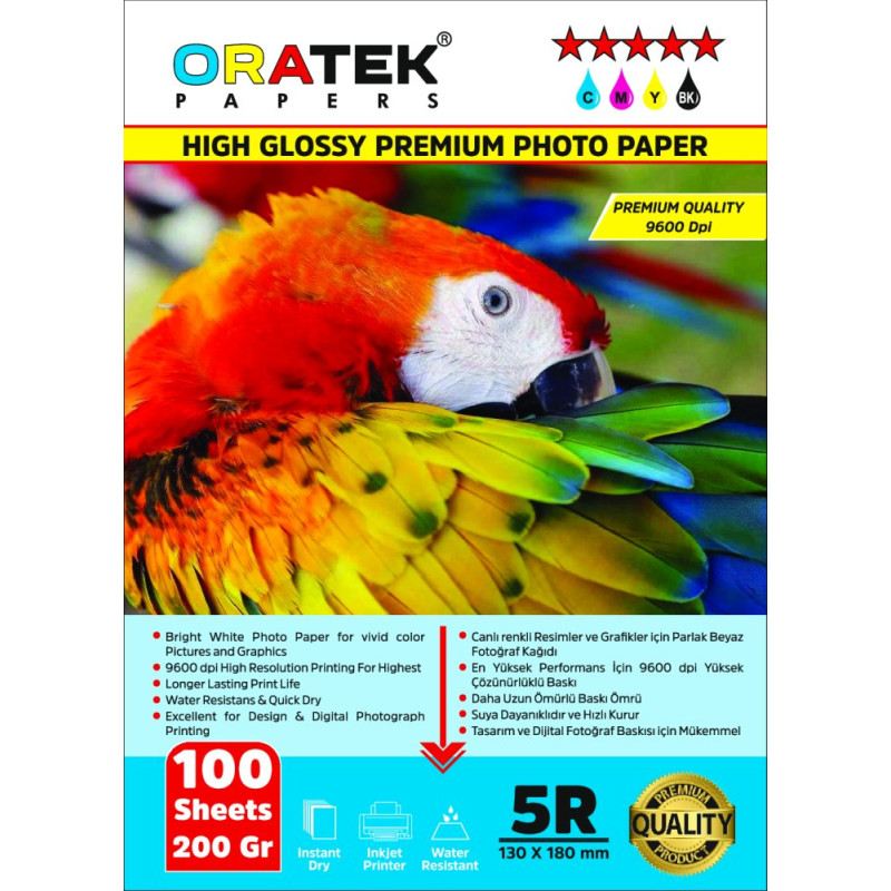 Epson ET-5800 Evertday Premium Parlak 13x18cm Fotoğraf kağıdı 200 gr. 100 Adet