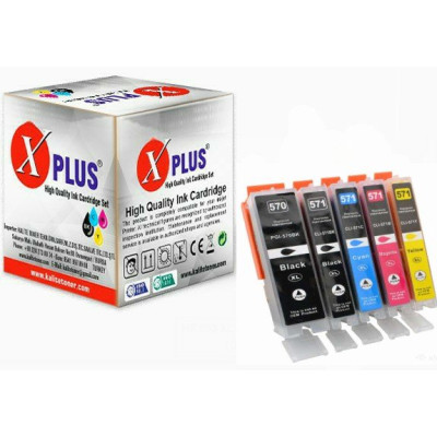 XPlus® Pixma 570XL / 571XL  5 Renk Muadil Kartuş Seti 1000 sayfa