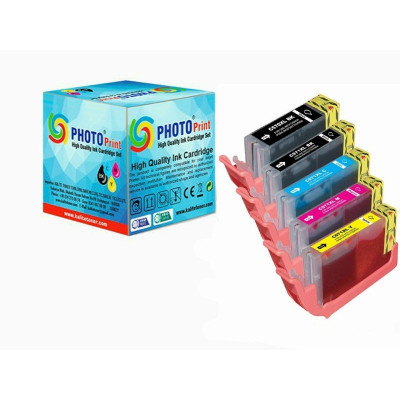 Photo Print® Pixma TS 8050  PGI-570XL / CLI -571XL  5 Renk Muadil Kartuş Seti 1000 sayfa
