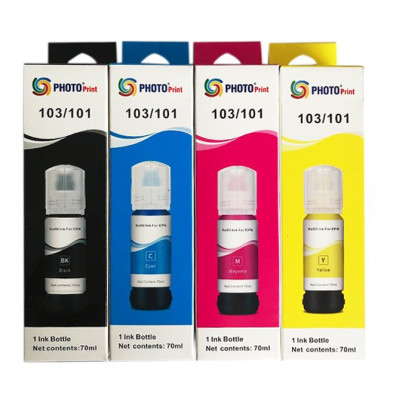 Epson 103 Uyumlu 4 Renk Mürekkep Seti  4 X 70 ML