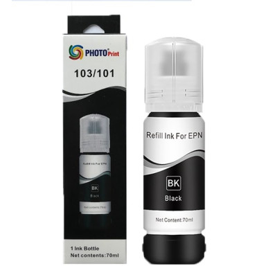 Epson 103 EcoTank  L3101 Siyah İthal Muadil Mürekkep 70 ML