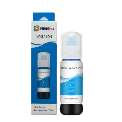 Epson 103 EcoTank  L4160 Mavi İthal Muadil Mürekkep 70 ML