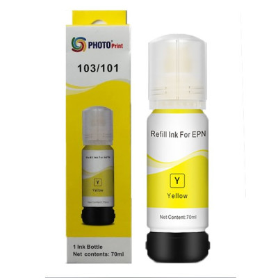 Epson 103 EcoTank  L565 Sarı İthal Muadil Mürekkep 70 ML