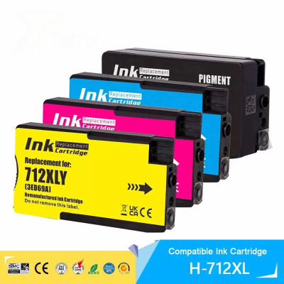 Hp DesignJet Studio Steel 36-in 712 4 Renk İthal Muadil kartuş Seti