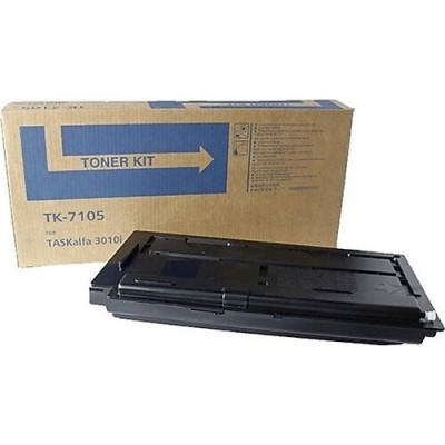 Kyocera TASKalfa 3010i TK-7105 Chipli Siyah İthal Muadil Toner - 20.000 Sayfa