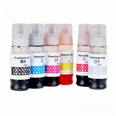 Canon Pixma G640 GI-43  6 Renk Muadil Mürekkep Seti - Siyah 70 ML- Renkliler 70 ML